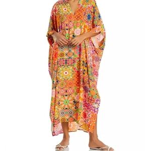 Johnny Was Multicolor Floral Kaftan